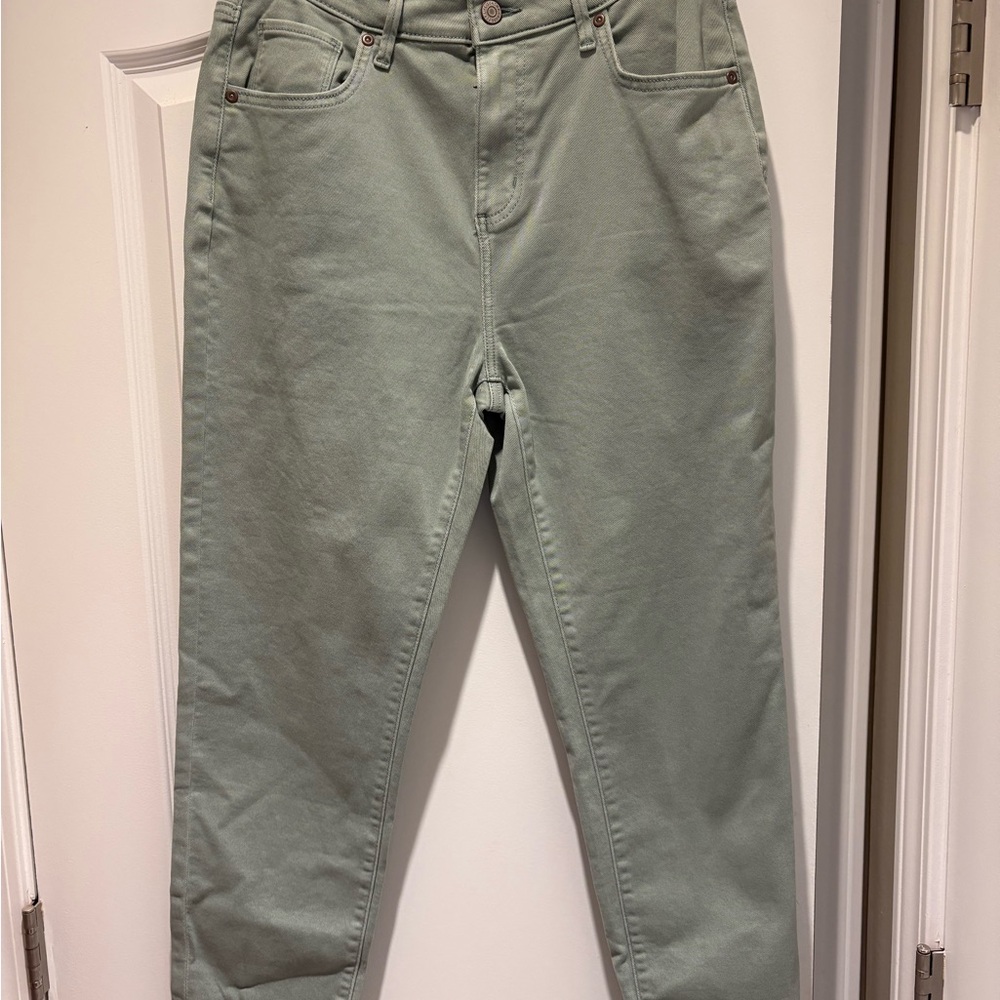 Sonoma Boyfriend Jeans in Sage Green